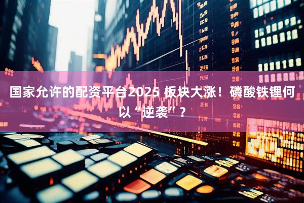 国家允许的配资平台2025 板块大涨！磷酸铁锂何以“逆袭”？